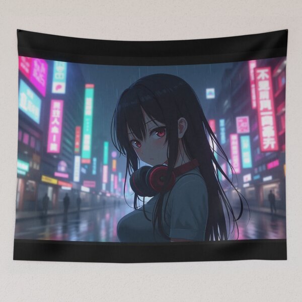 Item preview, Phonk Beats and Cyberpunk Streets Girl designed and sold by brendanre.