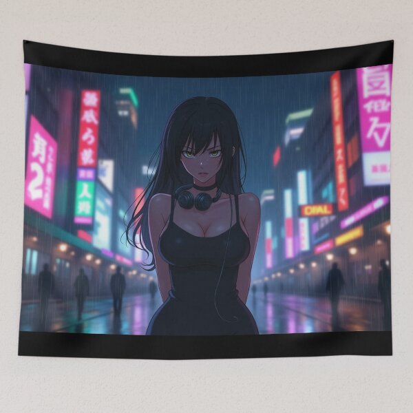 Item preview, Phonk Beats and Cyberpunk Streets Girl designed and sold by brendanre.