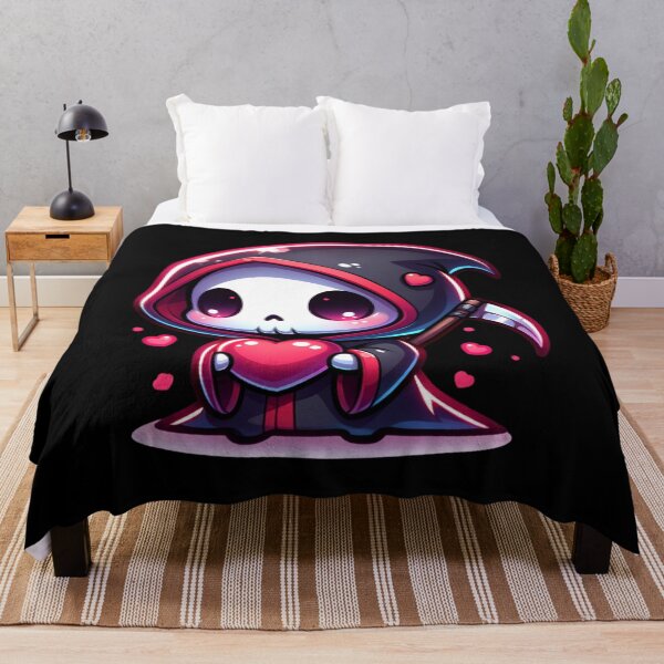 Item preview, Kawaii Grim Reaper Holding a Heart designed and sold by 2ndSketch.