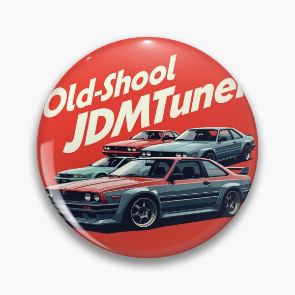 Item preview, retro 90s Japanese JDM tuner cars ona vibrant red backdrop designed and sold by leen12 Art Designs Prints.