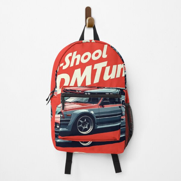 Item preview, retro 90s Japanese JDM tuner cars ona vibrant red backdrop designed and sold by leen12 Art Designs Prints.