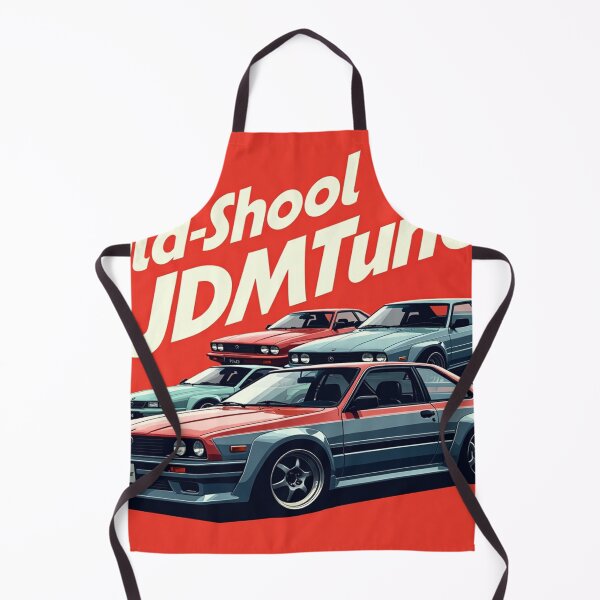 Item preview, retro 90s Japanese JDM tuner cars ona vibrant red backdrop designed and sold by leen12 Art Designs Prints.
