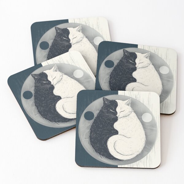 Item preview, Yin Yang Cats designed and sold by Bulotin.