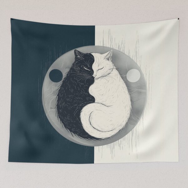 Item preview, Yin Yang Cats designed and sold by Bulotin.