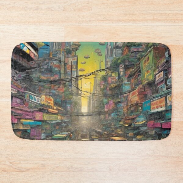 Item preview, Futuristic Urban Street Scene designed and sold by Thaivi Design.