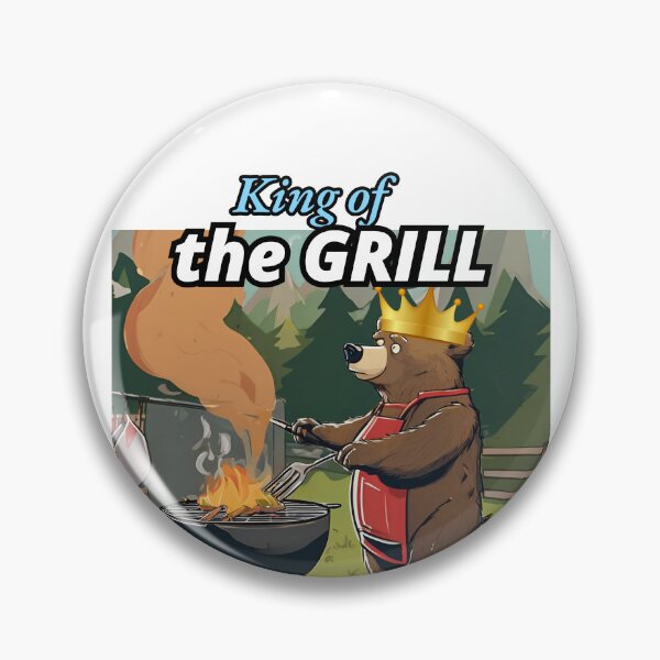 Item preview, King of the Grill, Bear BBQ designed and sold by FroggyFly Designs.