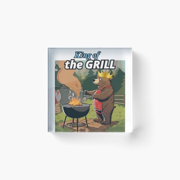 Item preview, King of the Grill, Bear BBQ designed and sold by FroggyFly Designs.