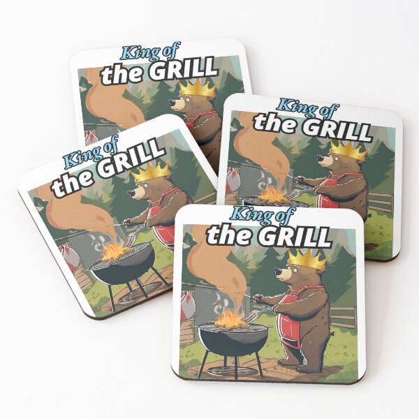 Item preview, King of the Grill, Bear BBQ designed and sold by FroggyFly Designs.