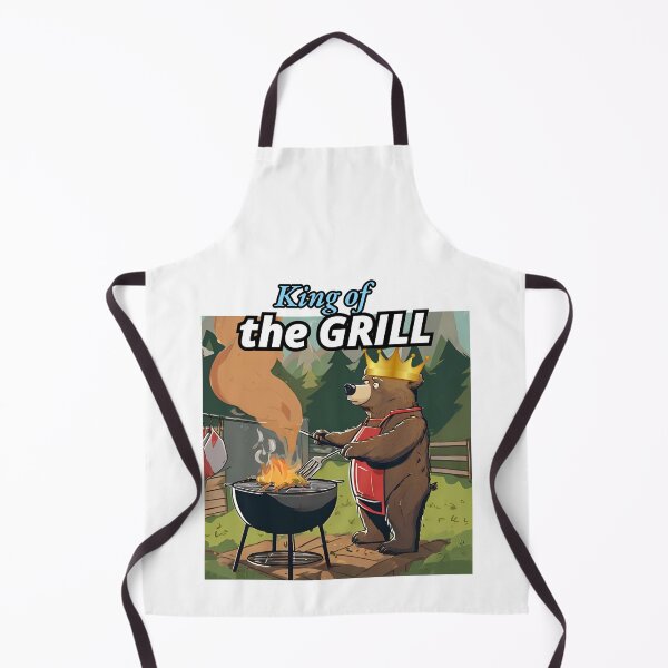 Item preview, King of the Grill, Bear BBQ designed and sold by FroggyFly Designs.