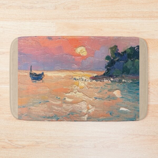 Item preview, Impressionist Sunset Glow Over Serene French Waters. Art By Carraann  designed and sold by CARRAANN.