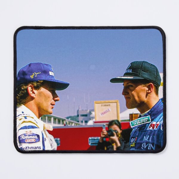 Item preview, Ayrton Senna and Michael Schumacher: Legends of F1 designed and sold by Not Hugo.