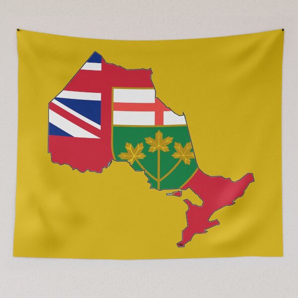 Item preview, Ontario Map with Ontarian Flag designed and sold by Havocgirl.