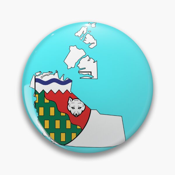 Item preview, Northwest Territories Map with Flag designed and sold by Havocgirl.