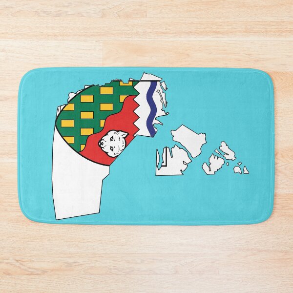 Item preview, Northwest Territories Map with Flag designed and sold by Havocgirl.