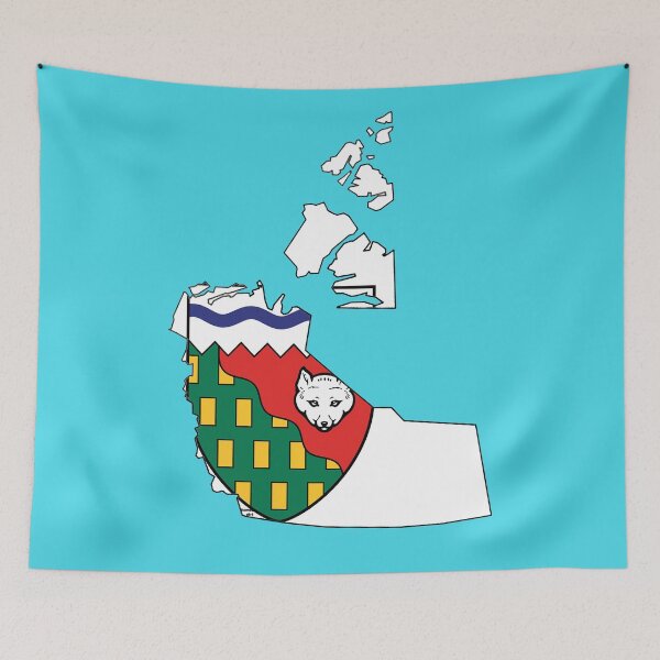 Item preview, Northwest Territories Map with Flag designed and sold by Havocgirl.