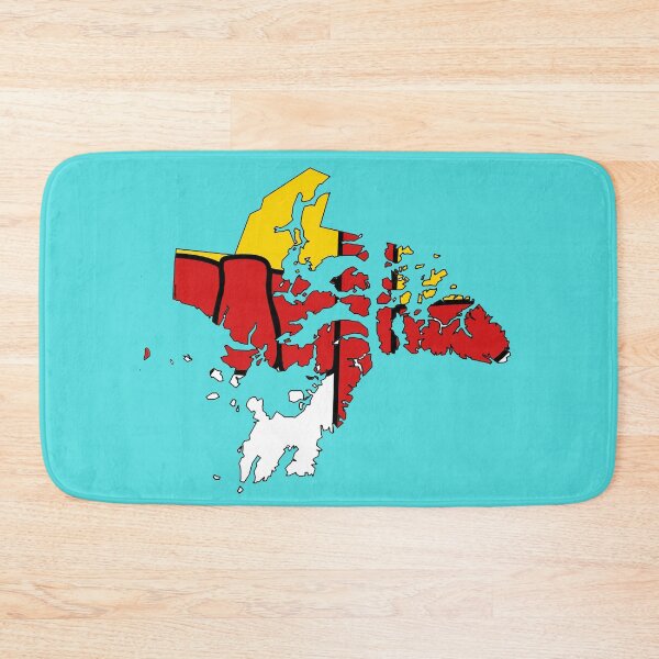 Item preview, Nunavut Map with Nunavummiat Flag designed and sold by Havocgirl.
