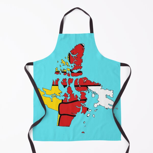 Item preview, Nunavut Map with Nunavummiat Flag designed and sold by Havocgirl.