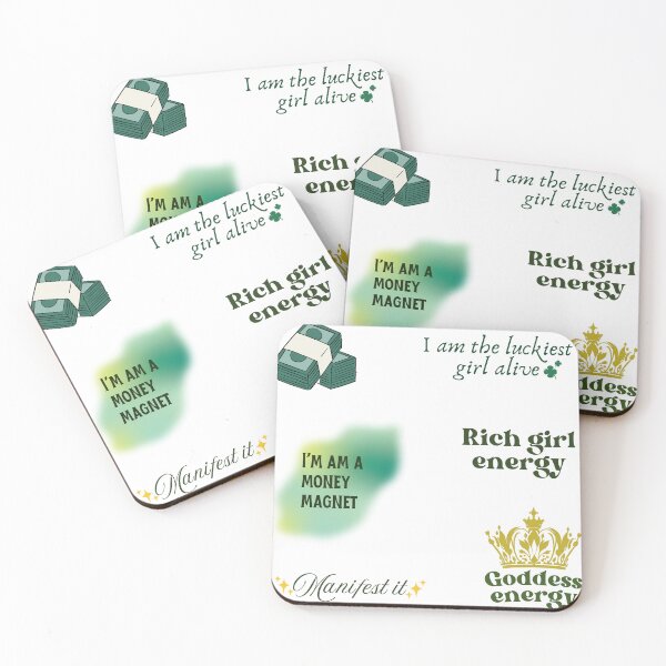 Item preview, 2025 manifestation affirmations set designed and sold by PeachyLitchi.