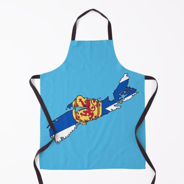 Item preview, Nova Scotia Map with Nova Scotian Flag designed and sold by Havocgirl.