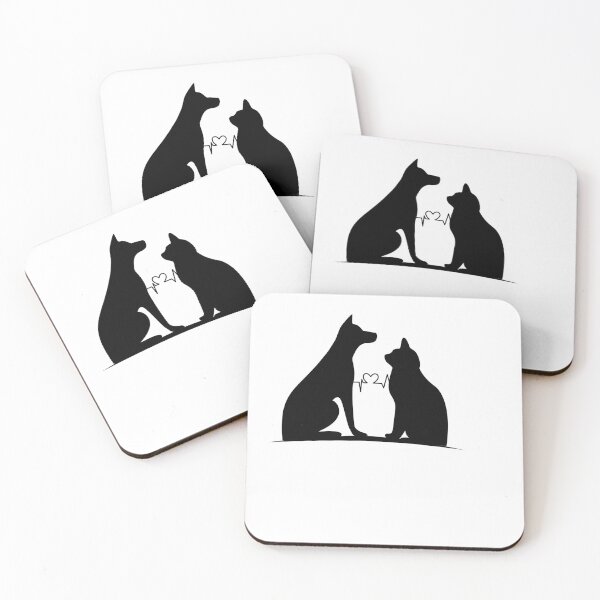 Item preview, Black Cat And Dog designed and sold by CelestialPrint.