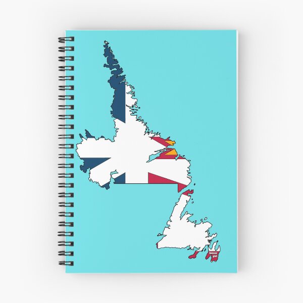 Item preview, Newfoundland & Labrador Map with Flag designed and sold by Havocgirl.