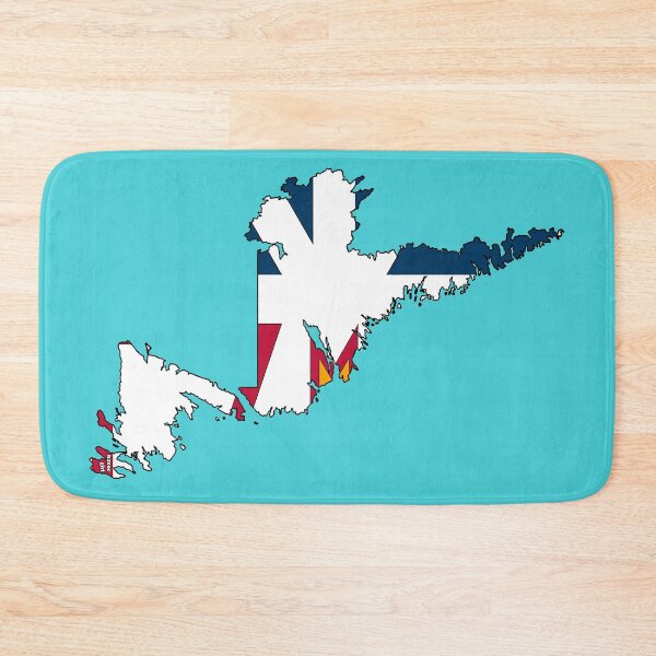 Item preview, Newfoundland & Labrador Map with Flag designed and sold by Havocgirl.