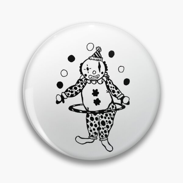 Item preview, Jugging Carnival Circus Clown Greyscale Tattoo Flash Style designed and sold by KayTurtless.