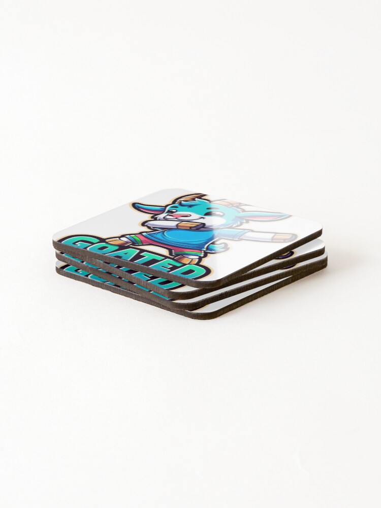 Thumbnail 4 of 5, Coasters (Set of 4), Goated designed and sold by RizzalinShop.