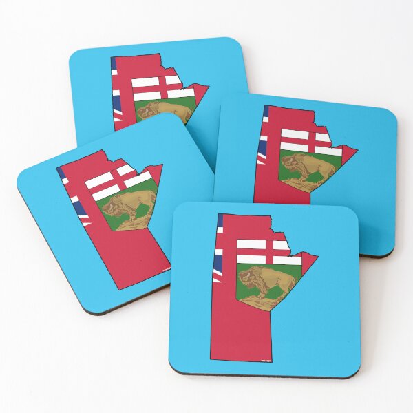 Item preview, Manitoba, Canada Map with Manitoban Flag designed and sold by Havocgirl.