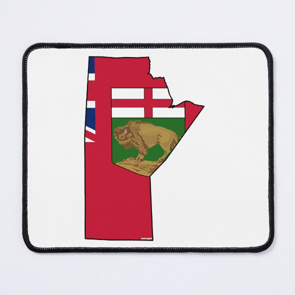 Item preview, Manitoba, Canada Map with Manitoban Flag designed and sold by Havocgirl.