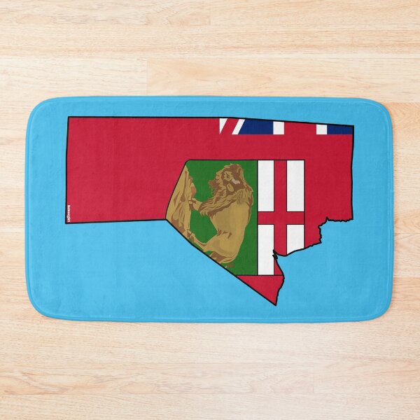Item preview, Manitoba, Canada Map with Manitoban Flag designed and sold by Havocgirl.