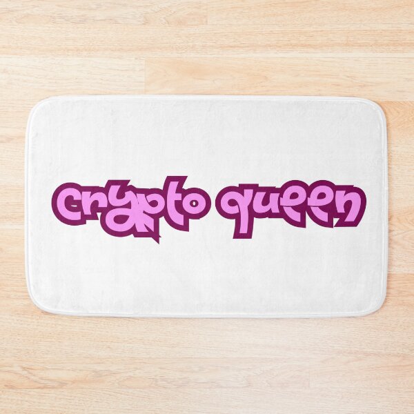 Item preview, Crypto Queen Pink Typography Design designed and sold by ha11e11.