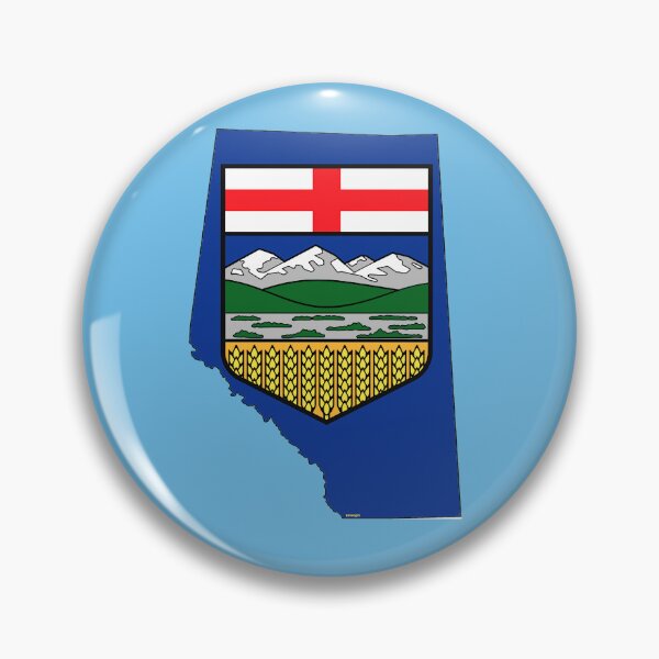 Item preview, Alberta, Canada Map with Albertan Flag designed and sold by Havocgirl.