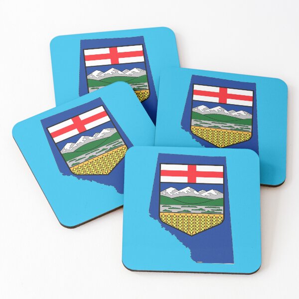 Item preview, Alberta, Canada Map with Albertan Flag designed and sold by Havocgirl.
