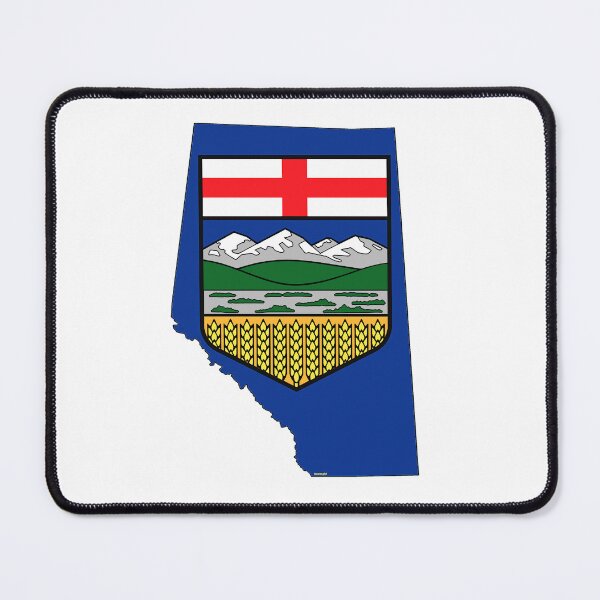 Item preview, Alberta, Canada Map with Albertan Flag designed and sold by Havocgirl.