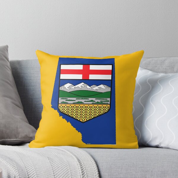 Item preview, Alberta, Canada Map with Albertan Flag designed and sold by Havocgirl.