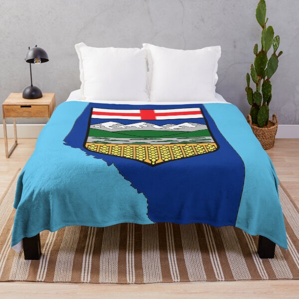Item preview, Alberta, Canada Map with Albertan Flag designed and sold by Havocgirl.