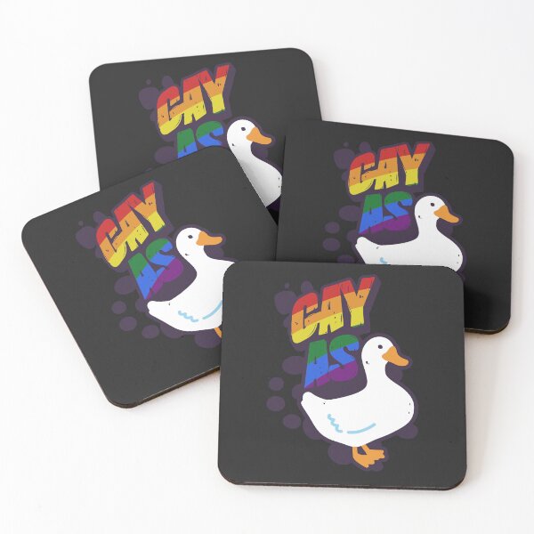 Item preview, Rainbow Gay as Duck LGBT Gay Pride Flag designed and sold by Clara Hollins.