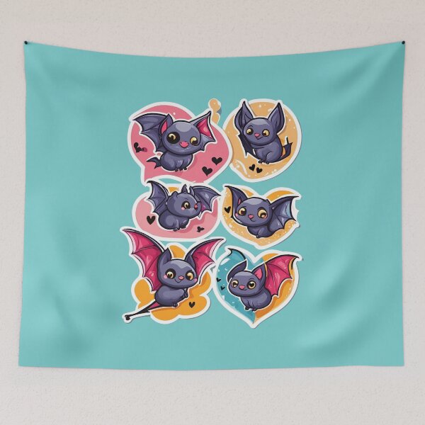 Item preview, Sweet Bat, Bat kawaii, Batzilla, sweet bat, cute bat, cute,  designed and sold by GOLDENGARDENART.
