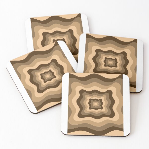Item preview, Brown Wavy Square Pattern designed and sold by RogerDodger21.