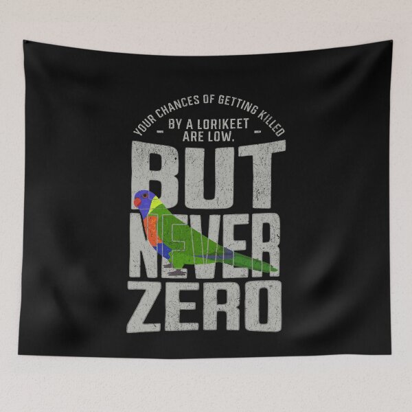 Item preview, Rainbow Lorikeet Never Zero designed and sold by Clara Hollins.