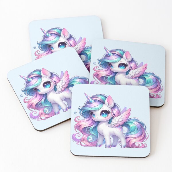 Item preview, Kawaii Adorable Pastel Unicorn / Pegasus designed and sold by 2ndSketch.