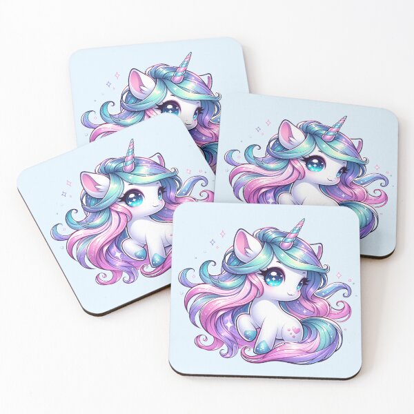 Item preview, Kawaii Adorable Pastel Unicorn designed and sold by 2ndSketch.