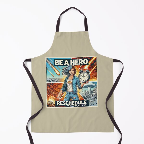Item preview, Be A Hero. Reschedule The Apocalypse! designed and sold by gryhenart.