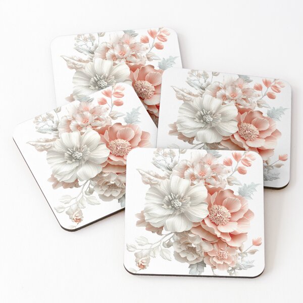 Item preview, Soft pink and white flowers designed and sold by Virginiia89.