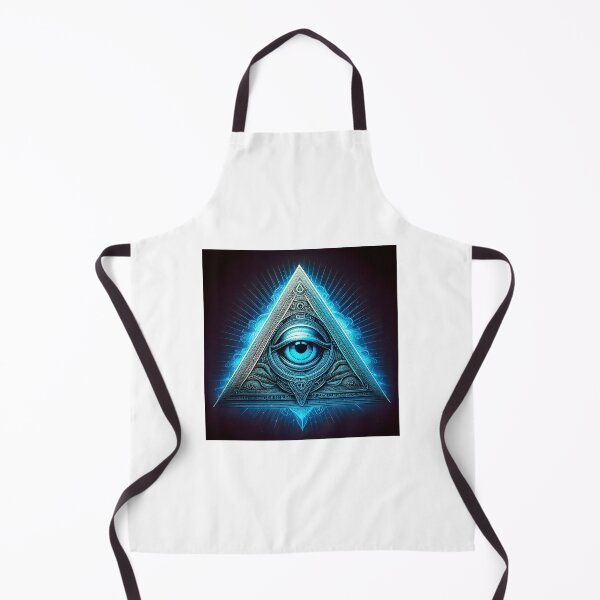 Item preview, Cyan Blue All Seeing Eye Pyramid designed and sold by enlightenedonez.