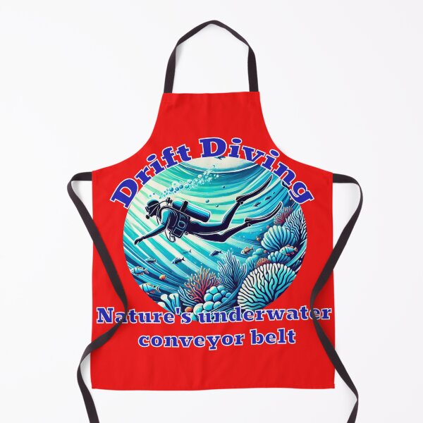 Item preview, Drift diving design with scuba diver designed and sold by JennyFinns.