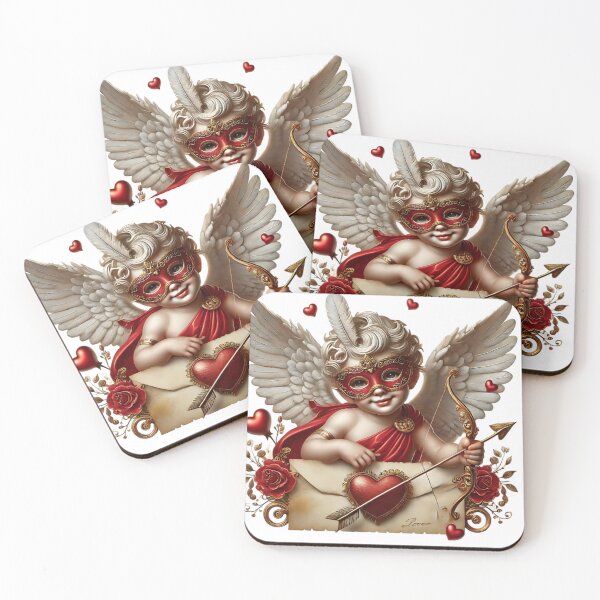 Item preview,  Vintage Cupid with Love Letter designed and sold by EbyArts.