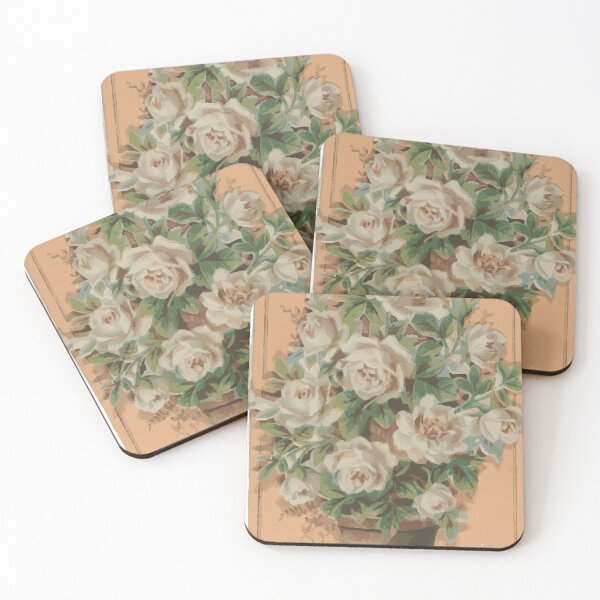 Item preview, Flowers – Vintage Valentine Card & Sticker designed and sold by QuteStuffHere.
