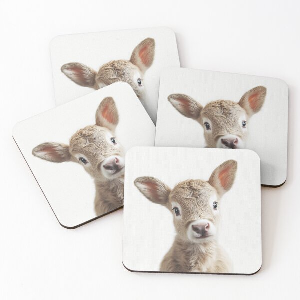 Item preview, Milo cute baby calf designed and sold by Carinaprint.